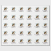 Elche auf dem losen! geschenkpapier (Flach)