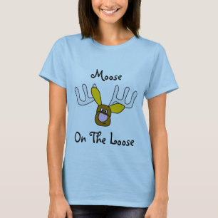 Elche auf dem losen Shirt-Geschenk-Spaß T-Shirt