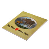 Elche auf der Wiese Fliese (Seite)