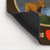 Elche auf der Wiese Mousepad (Ecke)