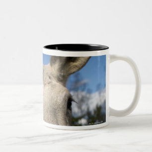 Elche auf einem Feld, Schweden Zweifarbige Tasse