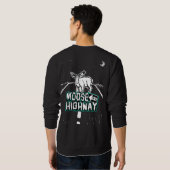 Elche auf einem Highway Sweatshirt (Men's) (Schwarz voll)