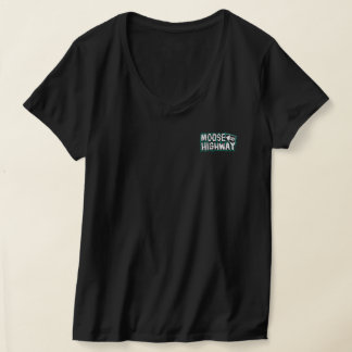 Elche auf einem Highway Women's Shirt (Schwarz)