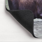 Elche auf einer Dienstreise Mousepad (Ecke)