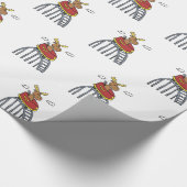 Elche auf Roller-Untersetzer | Hintergrundfarbe au Geschenkpapier (Ecke)