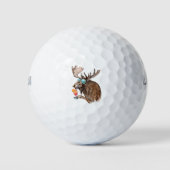 Elche auf Urlaub Golfball (Vorderseite)