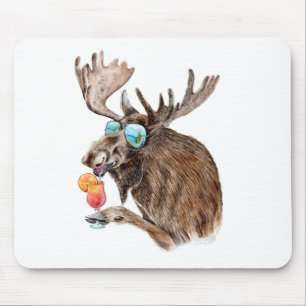 Elche auf Urlaub Mousepad