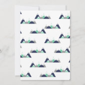 Elche Babydusche Einladung für Jungen (Rückseite)