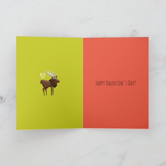 Elche Be Valentine Card Karte (Innenseite)