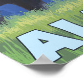 Elche bei Nacht - Wrangell, Alaska Poster (Ecke)