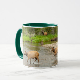 Elche beim Überqueren des Colorado River Tasse