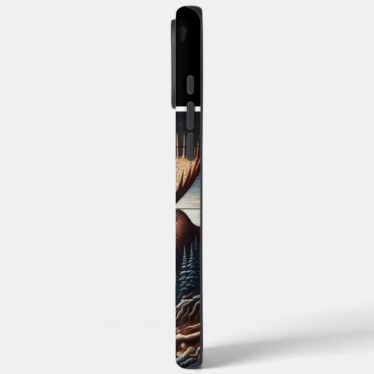 Elche & Bergnacht Case-Mate iPhone Hülle (Rückseite / Links)