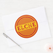 Elche City Pride Emblem – Spanische Identität Runder Aufkleber (Umschlag)