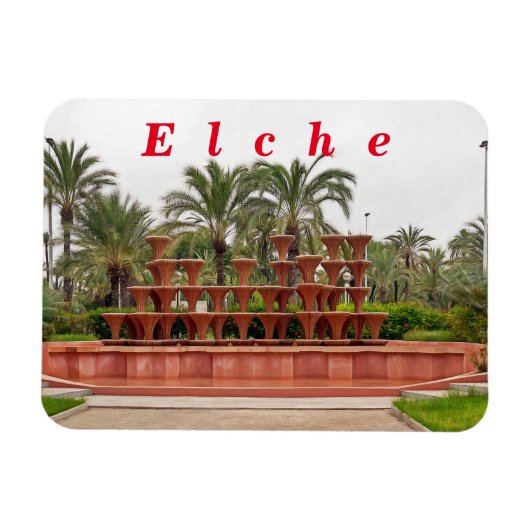 Elche. Der Palmenhain. 8 Magnet (Horizontal)