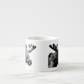 Elche, die in Schwarzweiss zeichnen Espressotasse (Vorderseite)