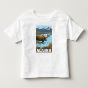 Elche, die in See - Ketchikan, Alaska trinken Kleinkind T-shirt