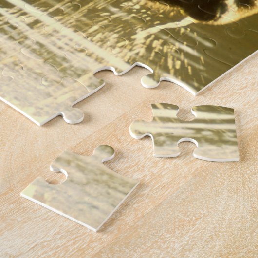 Elche, die seinen Kopf in Wasser eintauchen Puzzle (Seite)