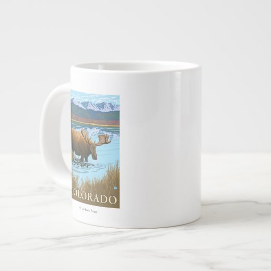 Elche DrinkingColorado Jumbo-Tasse (Vorderseite Links)