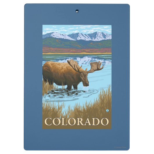Elche DrinkingColorado Klemmbrett (Rückseite)