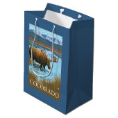 Elche DrinkingColorado Mittlere Geschenktüte (Rückseite Schrägansicht)