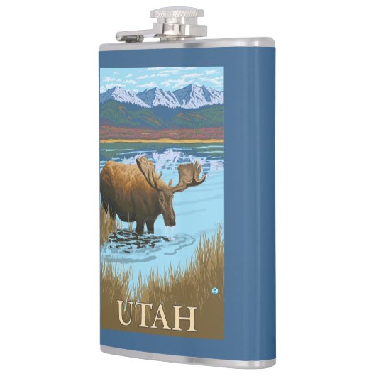 Elche DrinkingUtah Flachmann (Links)