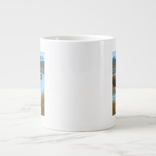 Elche DrinkingUtah Jumbo-Tasse (Vorderseite)