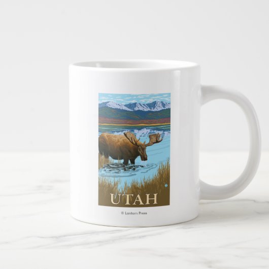 Elche DrinkingUtah Jumbo-Tasse (Rechts)