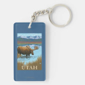 Elche DrinkingUtah Schlüsselanhänger (Rückseite)