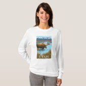 Elche DrinkingUtah T-Shirt (Vorne ganz)