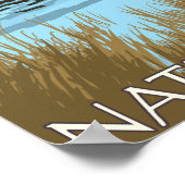 Elche Drinks am See - Glacier National Park, Poster (Ecke)