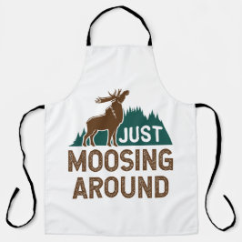 Elche einfach nur herumziehen schürze