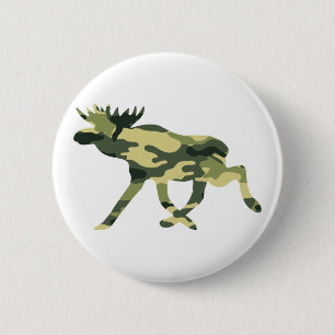 Elche/Elche Woodland Camouflage / Camouflage Button
