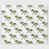 Elche/Elche Woodland Camouflage / Camouflage Geschenkpapier (Flach)