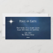 Elche Familie Winter Woods Weihnachtskarte Feiertagskarte (Rückseite)