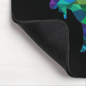 Elche farbenfrohe Low Poly Art Jäger zum Thema Jag Mousepad (Ecke)