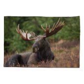 Elche Foto Wald, Wald, Natur Kissenbezug (Rückseite-Links)