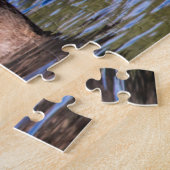 Elche Fütternd im Glacier National Park, Montana Puzzle (Seite)