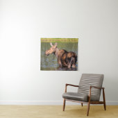 Elche Fütternd im Glacier National Park, Montana Wandteppich (Beispiel (Horizontal))