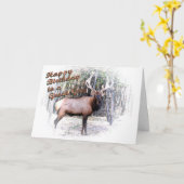 Elche Geburtstag-fertigen besonders an Karte (Gelbe Blume)