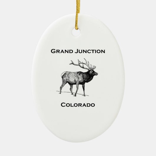 Elche Grand Junction Colorado Keramikornament (Vorne)