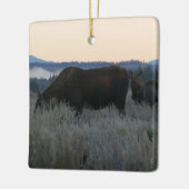 Elche Grazing at Sunrise at Grand Teton Keramikornament (Links)