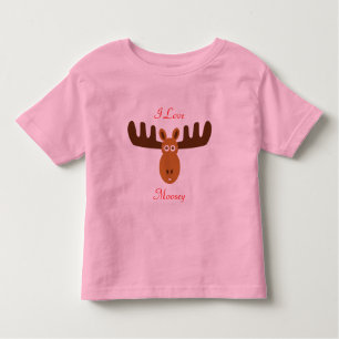 Elche Head_I Liebe Moosey Kleinkind T-shirt