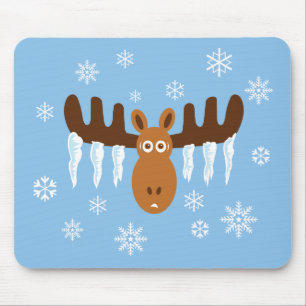 Elche Head_Icicle Geweihe Mousepad