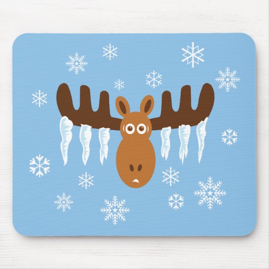 Elche Head_Icicle Geweihe Mousepad (Vorne)