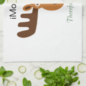 Elche Head_iMousse deshalb bin ich Handtuch (Gefaltet)