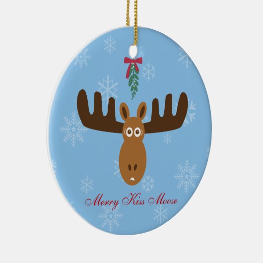 Elche Head_Merry Kissmoose_Happy Gnu-Jahr! Keramikornament (Rechts)