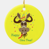 Elche Head_Merry Kissmoose_Happy Gnu-Jahr! Keramikornament (Hinten)