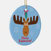 Elche Head_Mooseltoe_Merry Kissmoose! Keramik Ornament (Rechts)