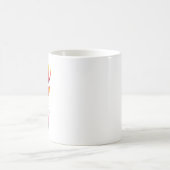 Elche, Hirsche, bunte Kunst Kaffeetasse (Mittel)