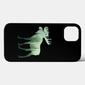 Elche Hirsche und Wald Natur Case-Mate iPhone Hülle (Rückseite (Horizontal))